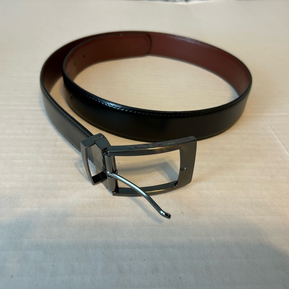 Men's Black belt with stainless buckle size Medium